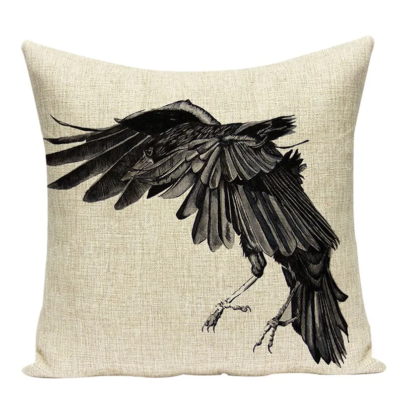 Наволочки из хлопка и льна с рисунком животных наволочки для стульев