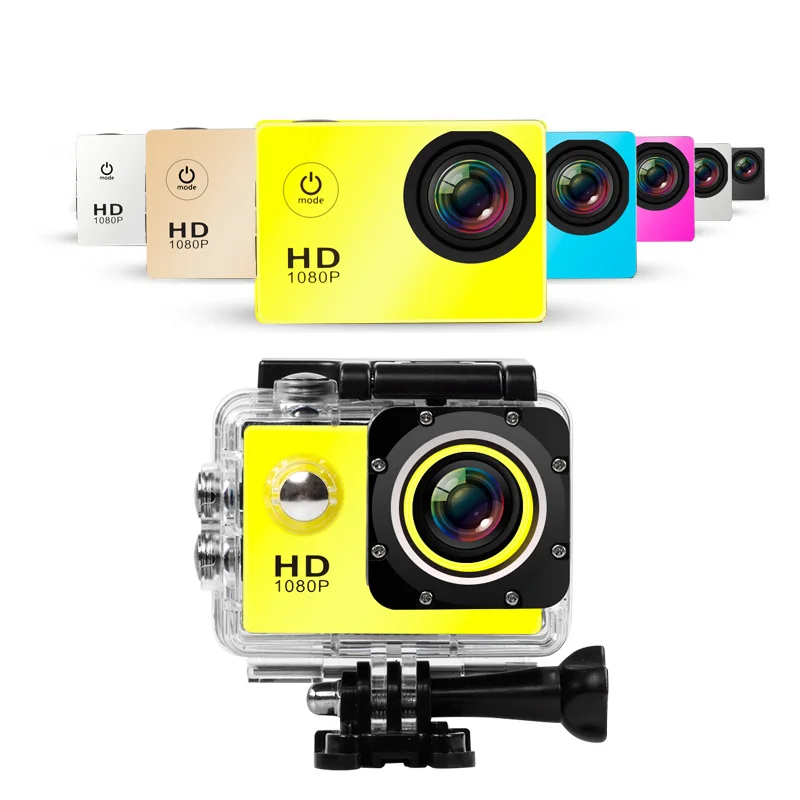 Full HD 1080P мини Экшн спортивная видеокамера для улицы Go Pro 2 &quotэкран Micro Cam DV камера с