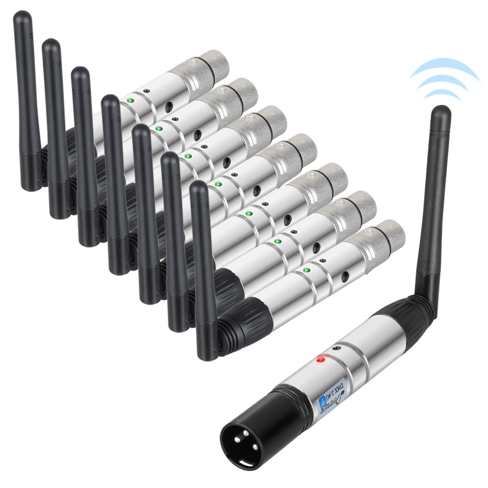 Donner DMX 512 беспроводной передатчик приемник 2,4G ISM сценический светильник контроллер расстояние 400 м для Dfi DJ диско-бар светильник ing US Plug