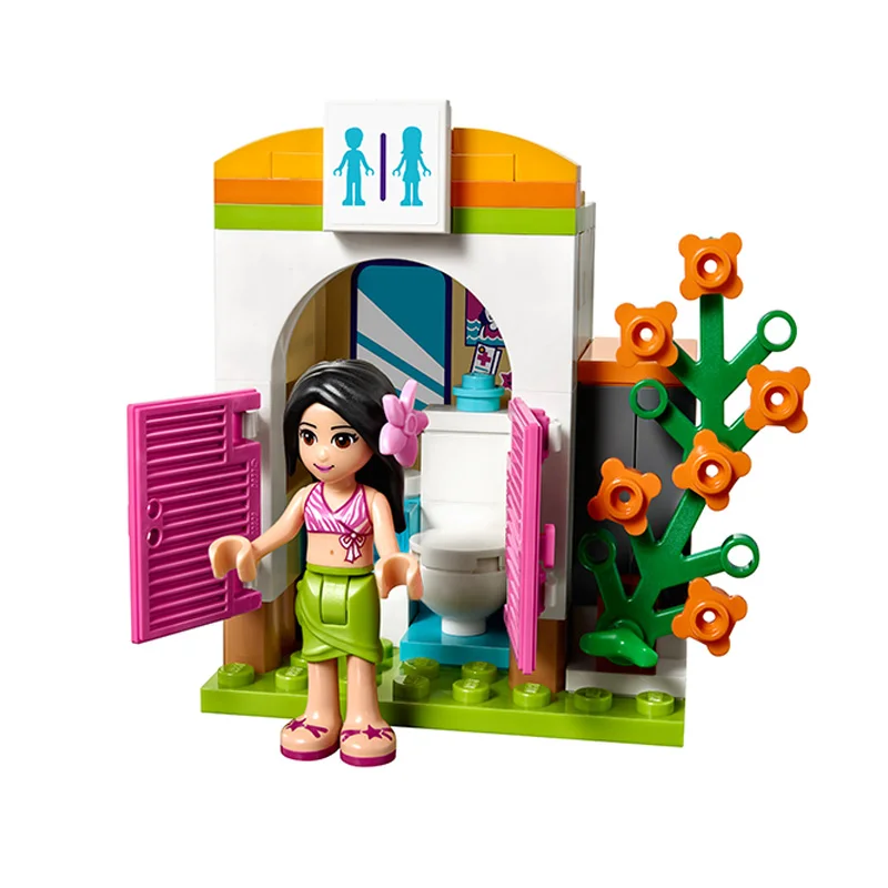 Совместимость с Lego Friends 41313 01013 589 шт. строительные блоки Heartlake летний бассейн
