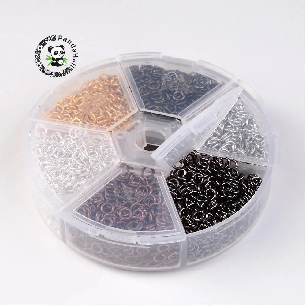 4/5/6/7/8/10mm 1 Box Close but Unsoldered Brass Metal Jump Rings for Jewelry Making DIY Findings Accessories Supply Mixed Color | Украшения