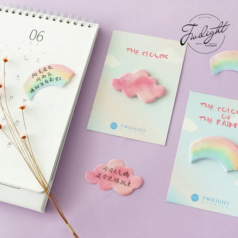 Coloffice Twilight City Rainbow серия Sticky Note Message N Times наклейка офисные принадлежности 8 5*12 см 1