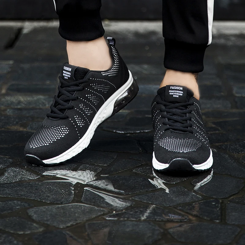 New Men Air Cushion Sneakers Running shoes Breathable Sport Shoes Lace-Up Fashion Footwear Chaussure Homme | Спорт и развлечения