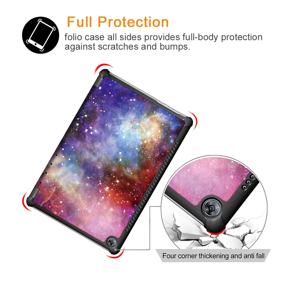 Тонкий чехол для Huawei MediaPad M5 10 8 планшет из искусственной кожи складной подставка