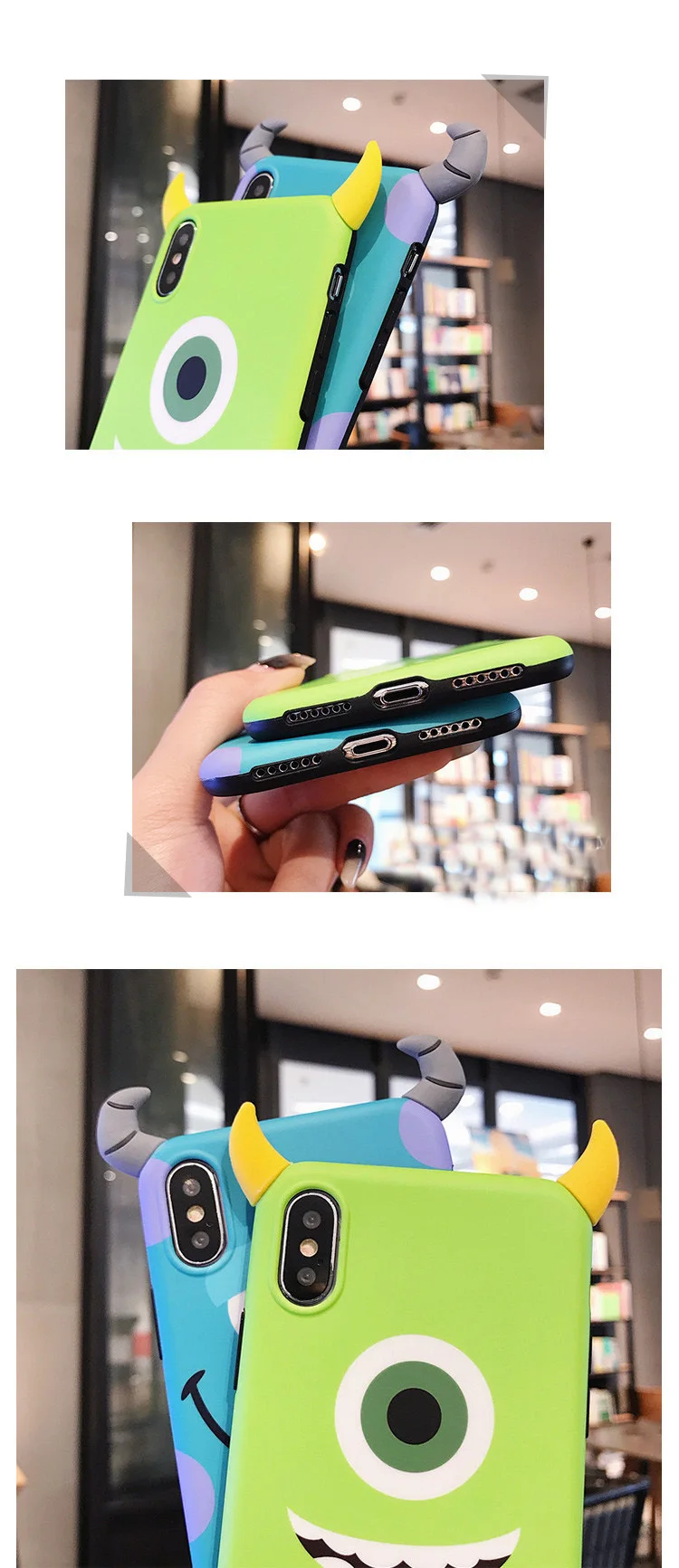 Мягкий чехол для iphone X XS Max 8 plus 7 7 plus 6 6 S 6splus Cute 3D Monsters задняя крышка для iphone XR cartoon Sullivan Mr. Q