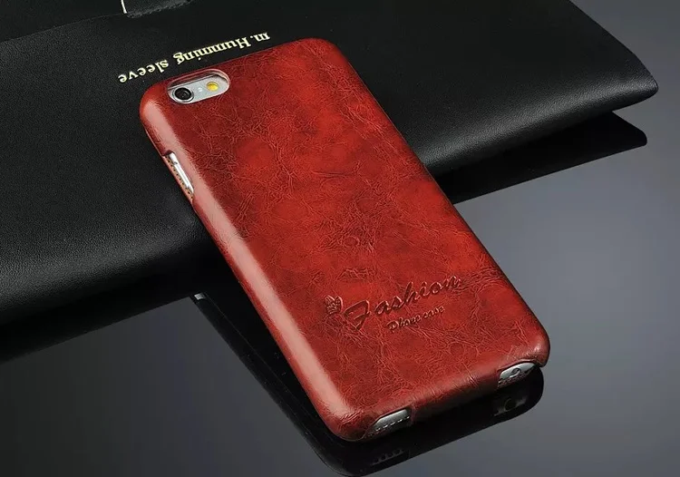 Вертикальный флип чехол из натуральной кожи для Apple iPhone 6 6S Модный брендовые