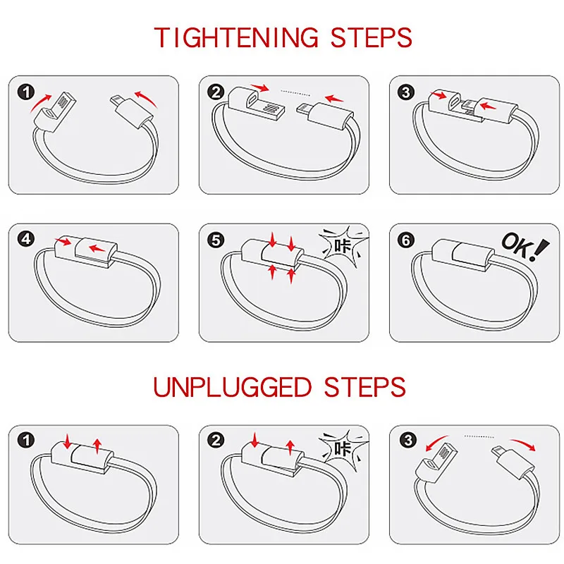 

USB Charging Bracelet Charger Outdoor Portable Leather USB Fast Charge Data Cable Sync Cord For iPhone X XS Max XR 8 7 Plus 6S 6