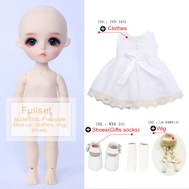 Linachouchou Baby miu bjd sd куклы 1/8 модель тела для мальчиков или девочек bjd кукла oueneifs высокое качество смолы игрушки глаза магазин - Цвет: Fullset in NS aspicA