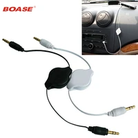2pcsset new 3 5mm male to male car aux auxiliary cord stereo audio cable for phone for ipod mp3 mp4 speaker apple auto acces