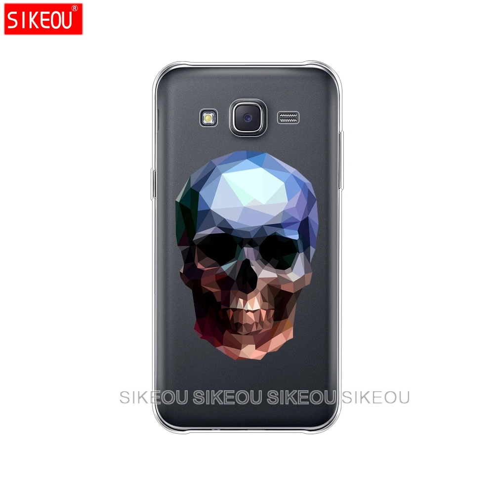 silicone cover phone case for Samsung Galaxy J1 J2 J3 J5 J7 MINI 2016 2015 prime soft tpu Cute Flower Skull protective coque |