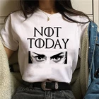 Женская футболка с надписью Not Today, с принтом