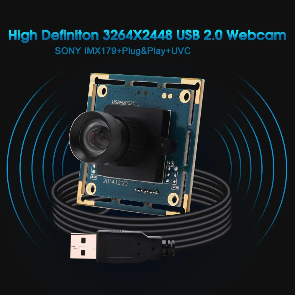 Модуль камеры SONY IMX179 MJPEG с высоким разрешением 8mp без искажений HD для записи