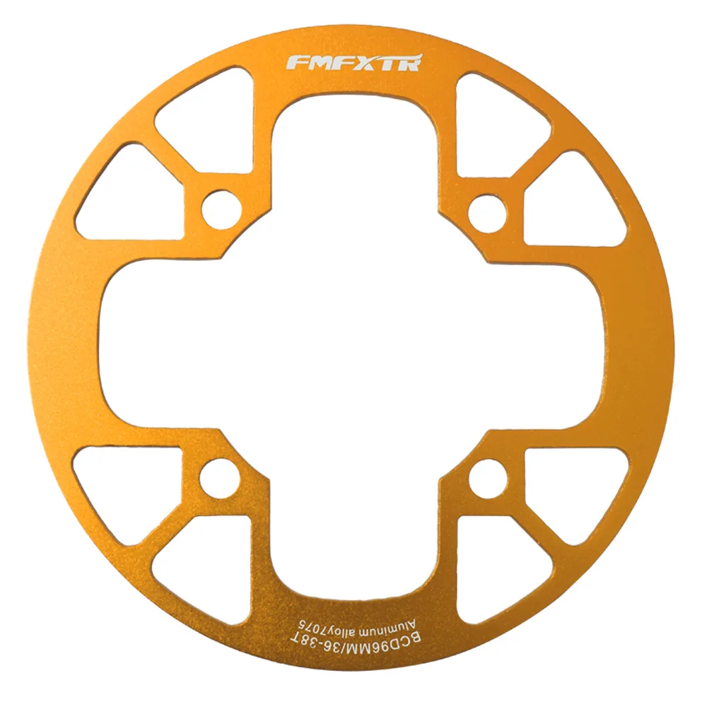 FMFXTR 96BCD 32-38teeth рукоятка MTB щит крышка велосипедная Звездочка щит горный велосипед алюминиевая цепь Защитная петля - Цвет: 36-38T gold YP