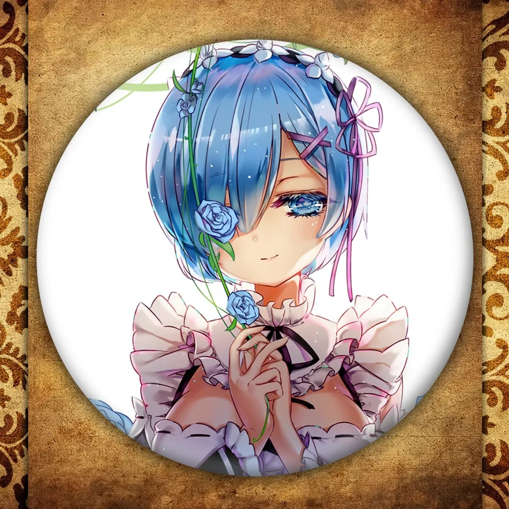Аниме RE Zero Badge модная металлическая брошь в виде японского мультфильма Начиная