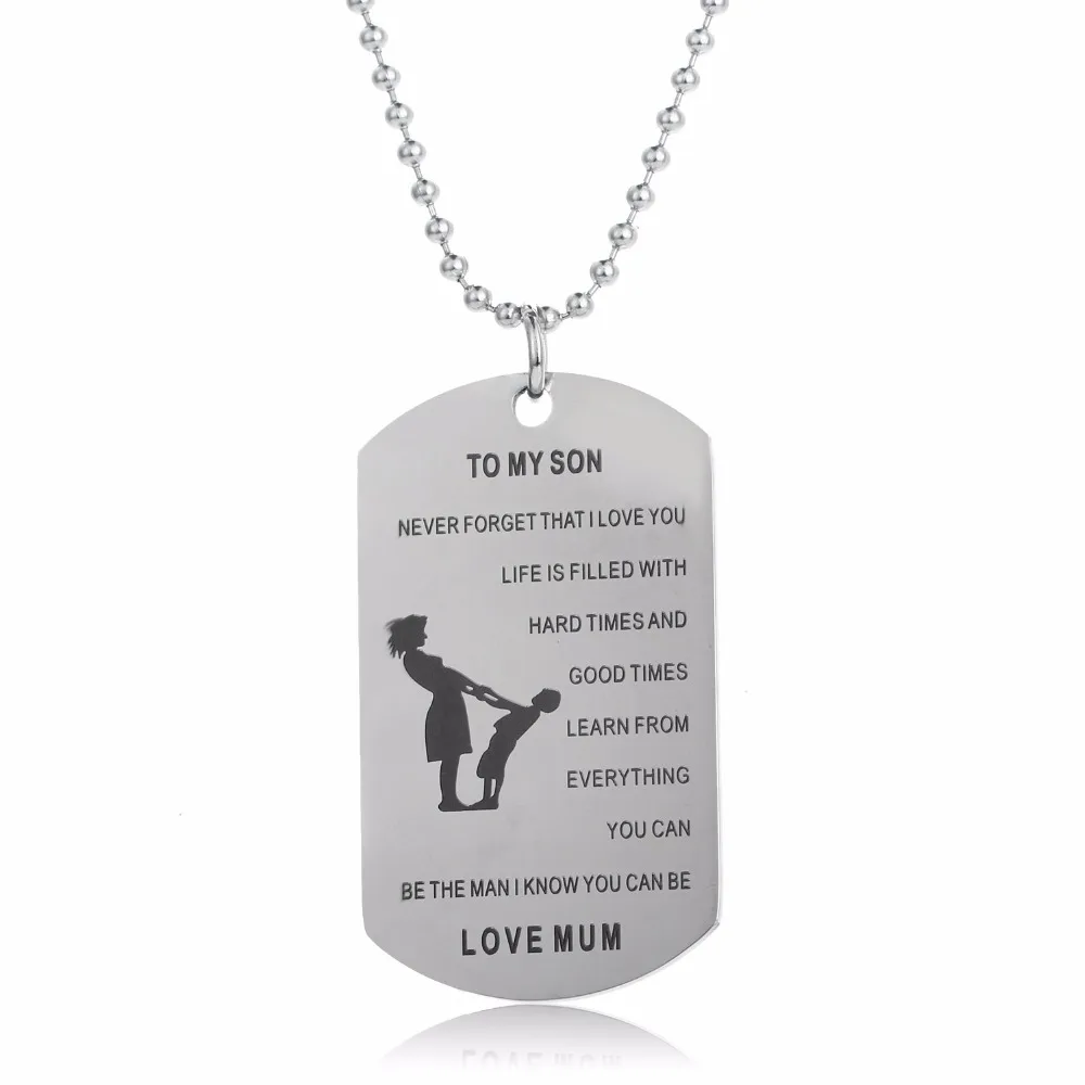 Ожерелье с кулоном Мама сын и надписью Love You|necklace women|pendant necklacefamily jewelry |