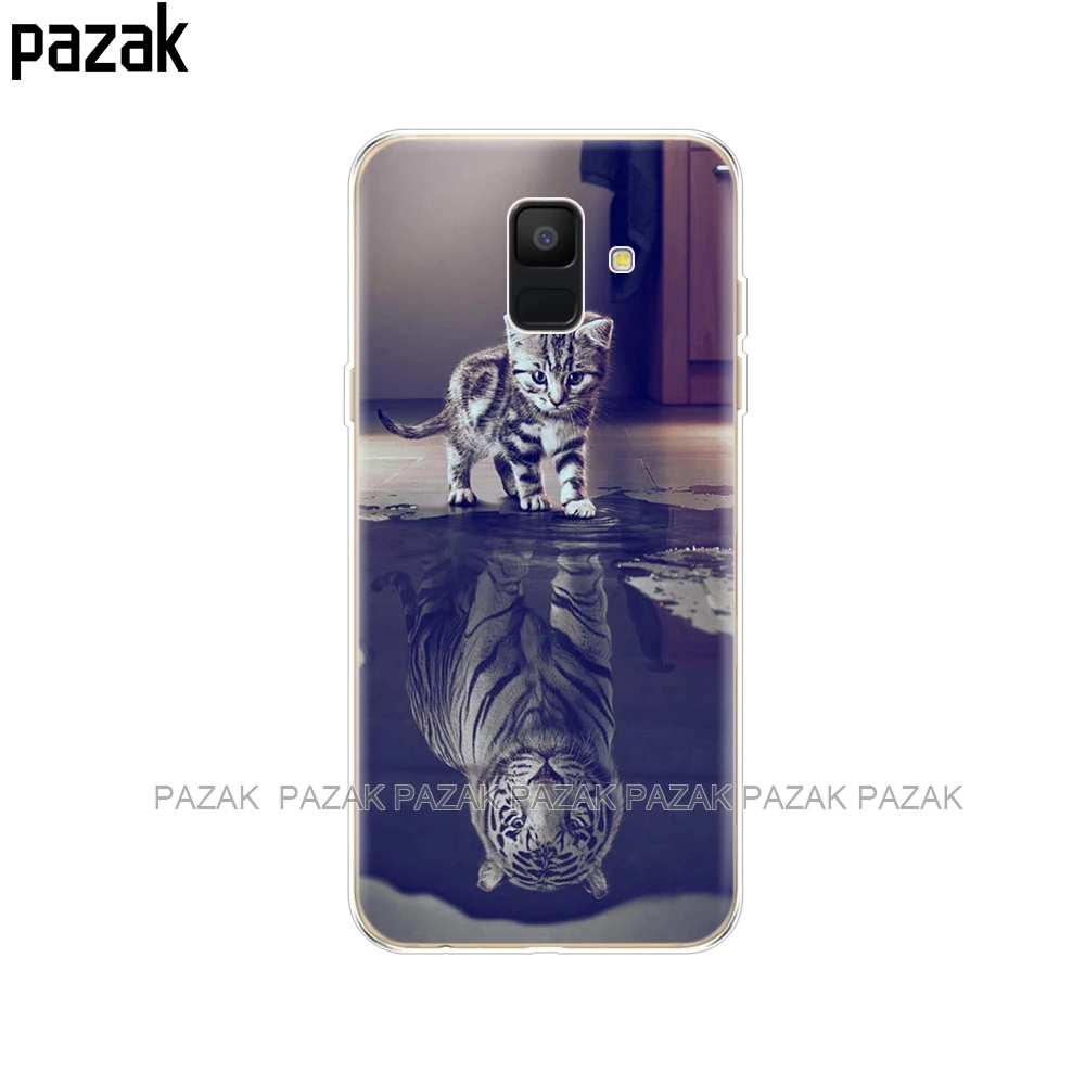 34340 Силиконовый чехол для телефона samsung Galaxy A6 Dual SIM SM A600 A600F, мягкая задняя крышка из ТПУ для samsung A6 Plus A605 A605F pop - Цвет: 34340