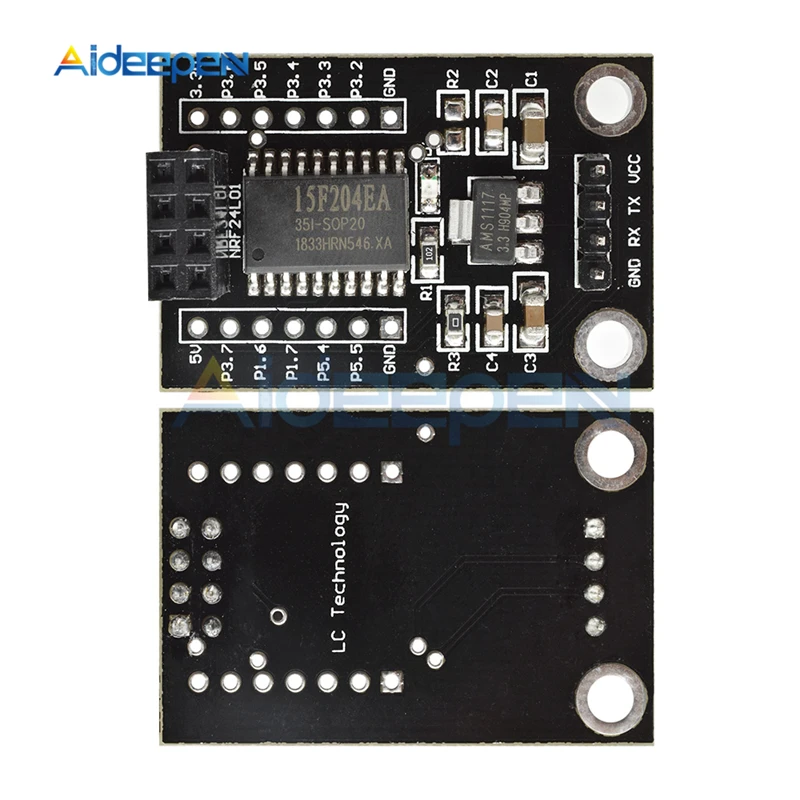 Плата разработки STC15F204 NRF24L01 интерфейс UART плата беспроводного драйвера STC15F204EA