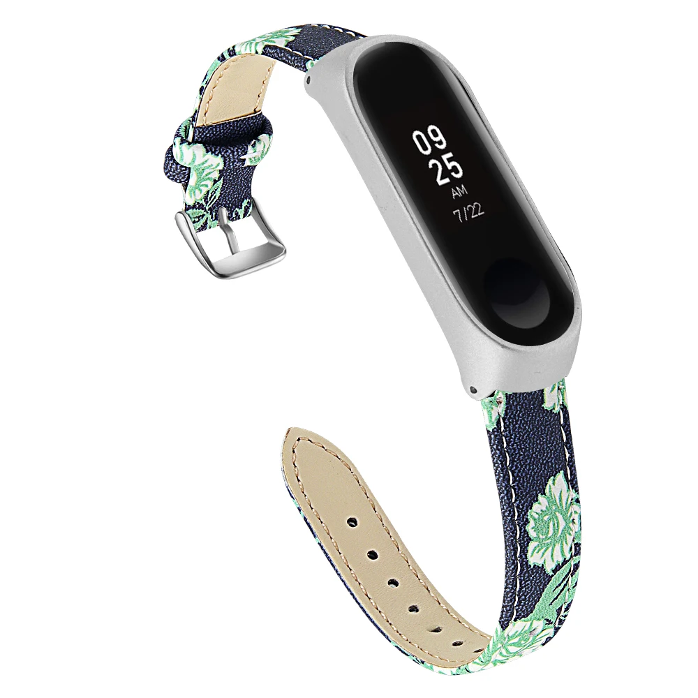 Joyozy кожаные Смарт-часы ремешок для xiaomi mi band 4/3 ремешок mi band Замена многоцветный ремешок для часов xiaomi mi Band 3/4