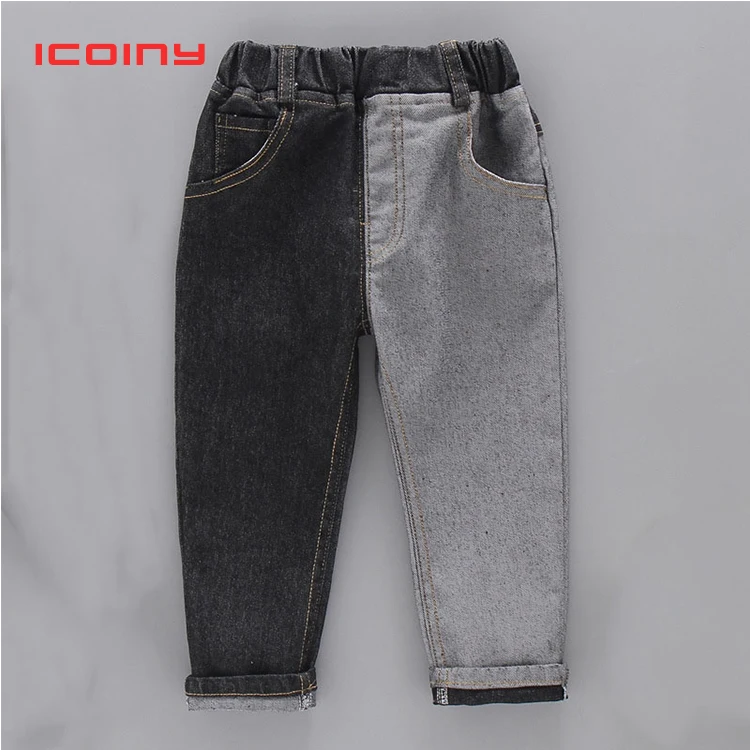 Джинсовые брюки для мальчиков и девочек с эластичным поясом|Джинсы| |