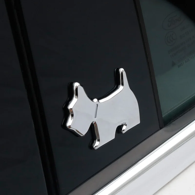 Noizzy милый щенок автомобильная наклейка собака эмблема 3D металлический ботинок