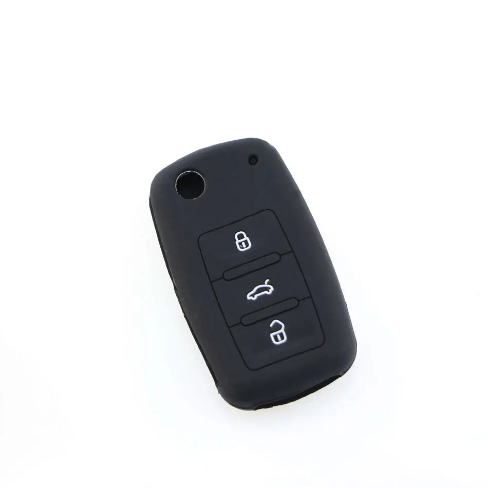 Jameo чехол для автомобильных ключей Volkswagen VW Polo Passat B5 Golf 4 5 6 Jetta Mk6 Tiguan Gol CrossFox 3 кнопки