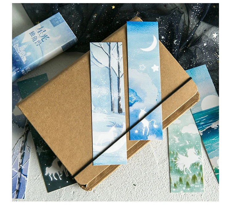 Многофункциональная 30 шт DIY Единорог в стране чудес дизайн бумага для открыток как Закладка бирка подарок Скрапбукинг DIY открытка