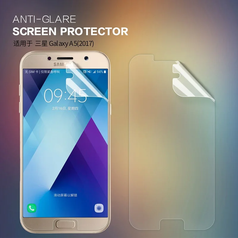 Nillkin матовая прозрачная передняя задняя пленка для samsung A5 2017 Защитная экрана Galaxy