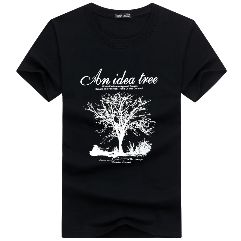 Мужские футболки BINYUXD футболка большого размера мужские летние с коротким