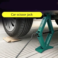 1pc 0 75ton car jack foldable handle scissor jack car truck general jack top tyre tool car repair tools