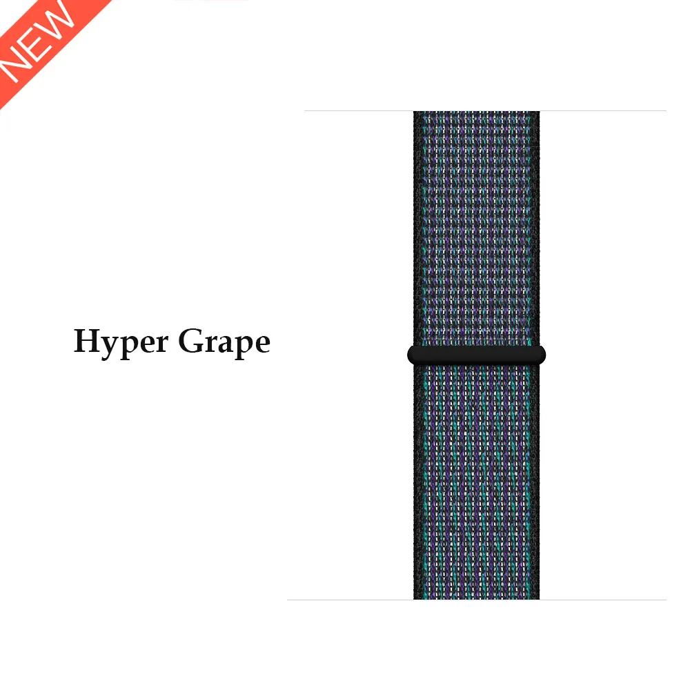 Hyper Grape 22 мм 20 мм нейлоновый ремешок для samsung Galaxy Watch 46 мм 42 мм ремешок для samsung gear S3 Classic Frontier gear S2 Huami Amazfit - Цвет ремешка: Hyper Grape