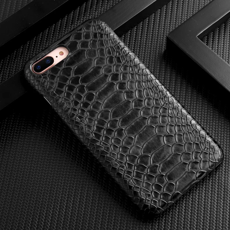 (1PC) snake skin python design phone Case For iPhone 8 plus 7 6s hard covers capa fundas |