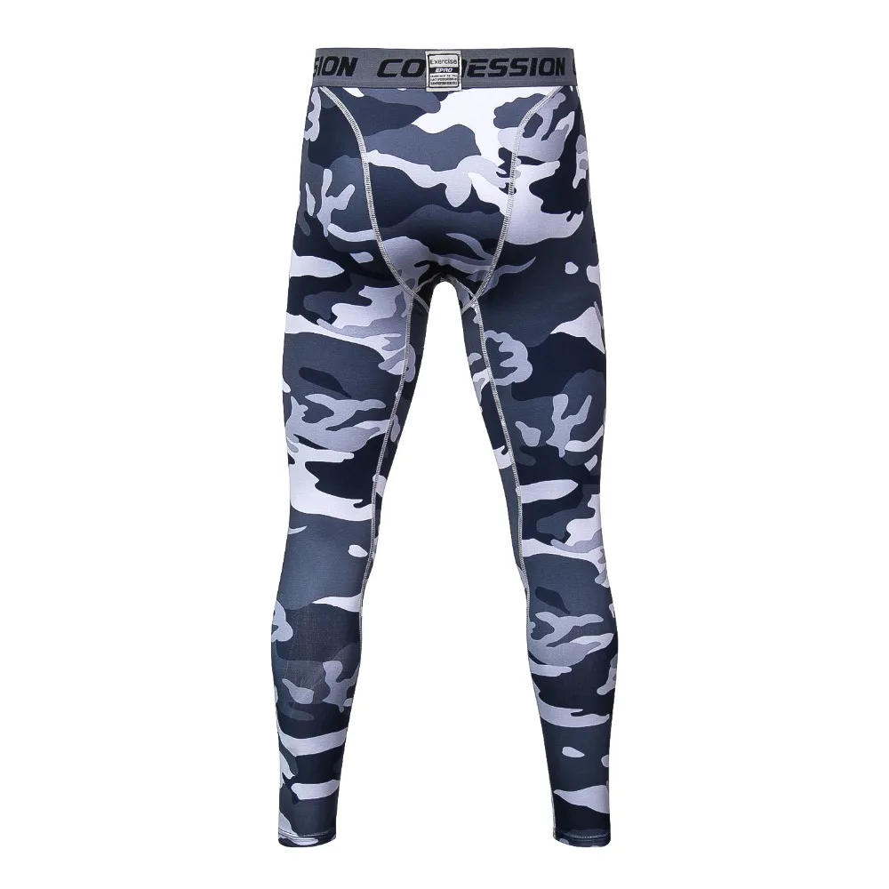 2018 Men Compression Pants Casual Tights Camouflage Bodybuilding Mans High Elasticity Joggers Skinny Leggings | Мужская одежда