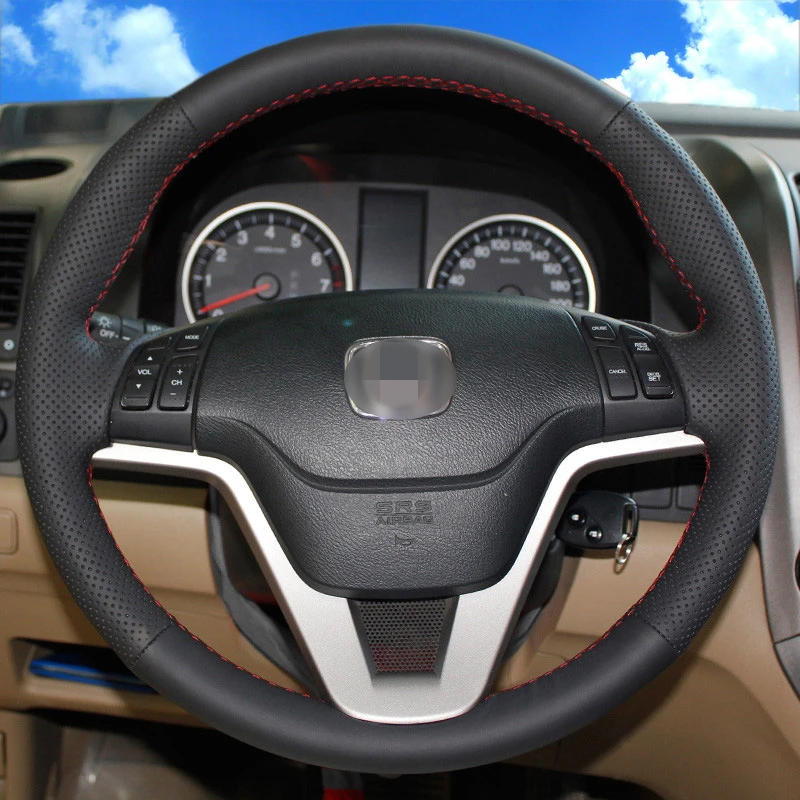 Чехол на руль для Honda CRV 2007 2011 из искусственной кожи steering wheel cover wheel cover for hondawheel