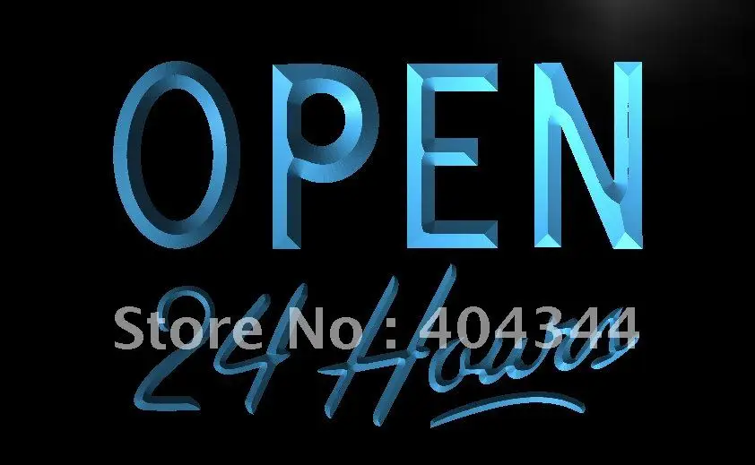 

LB035- OPEN 24 Hours Enseigne Lumineuse LED Neon Light Sign home decor crafts