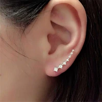 2018 fashion korean simple creative geometric brooch earrings for women small ear studs ing brincos jewelry girls gift