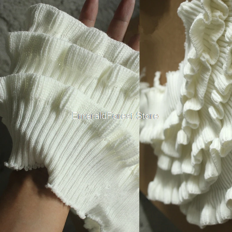 Эластичное трехмерное Плиссированное волнистое кружево дизайнерское
