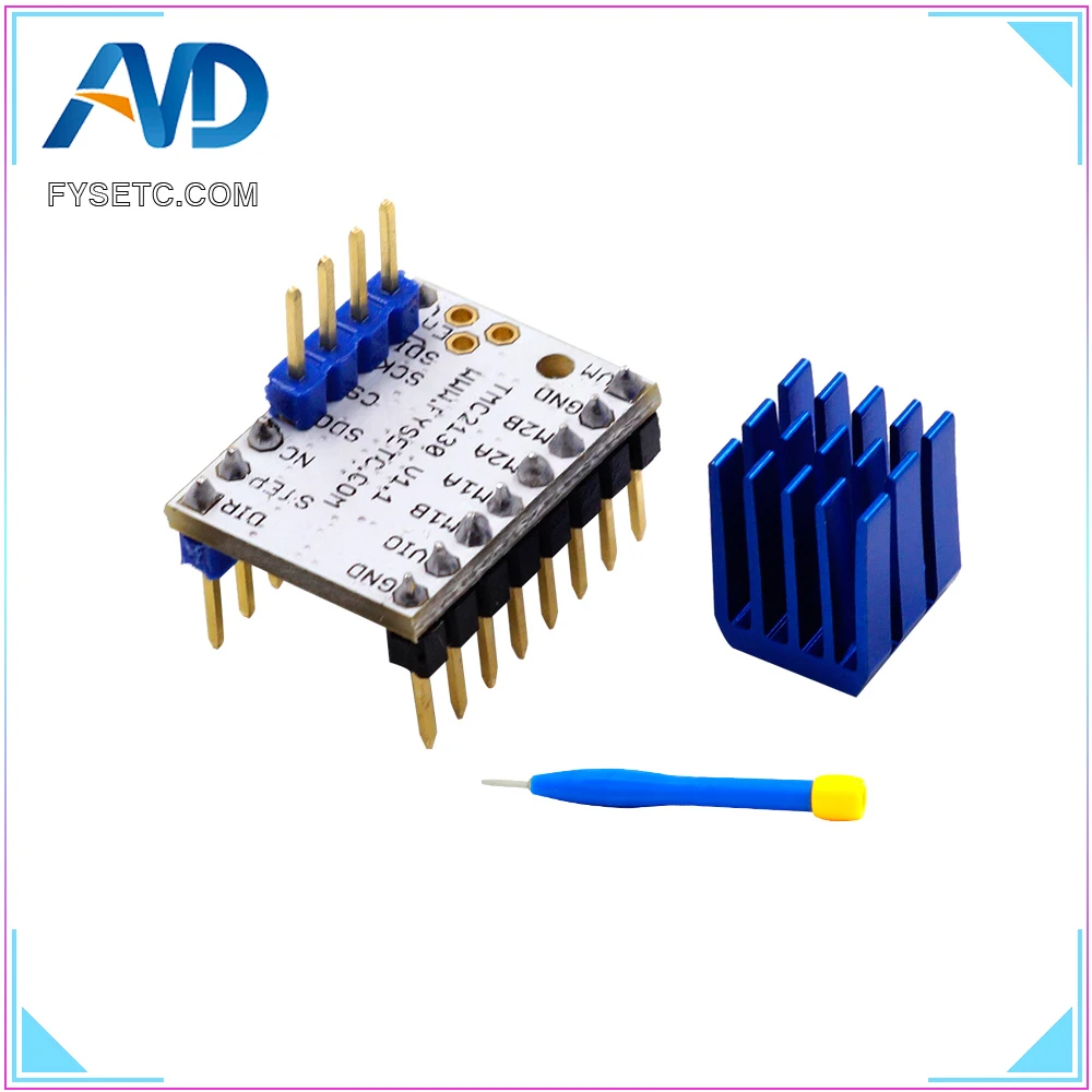 1 шт. TMC2130 V1.0 Новый V1.1 Stepstick Драйвер шагового двигателя SPI с теплоотводом ультра