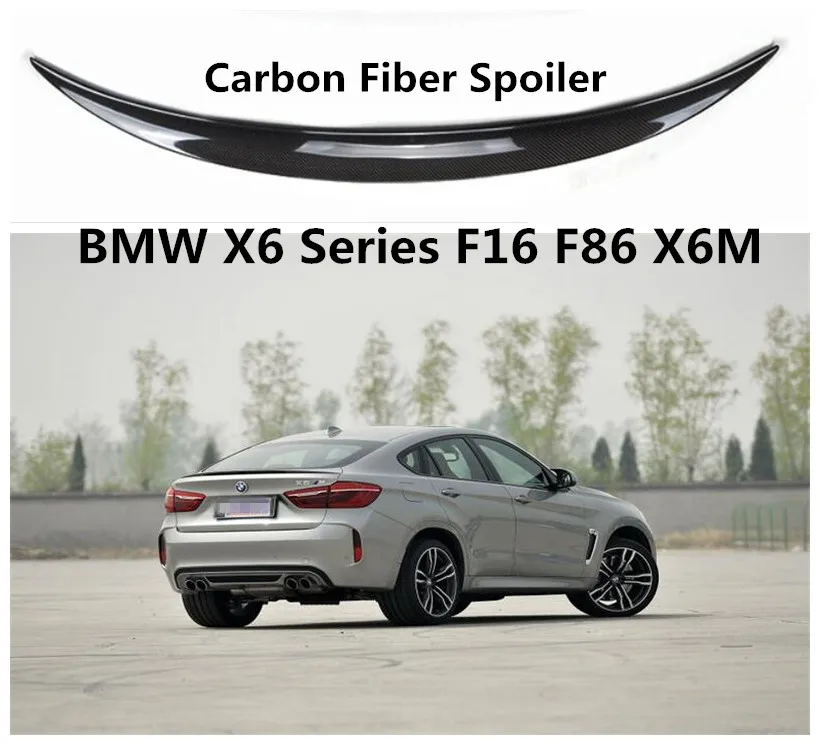 Спойлер из углеродного волокна для BMW X6 F16 F86 X6M 2015 2019 высококачественные спойлеры