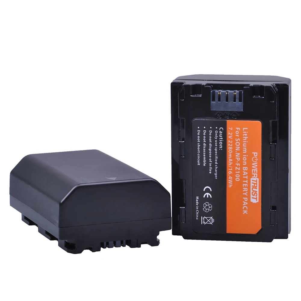 Аккумулятор PowerTrust 2280mAh battery NPFZ100 для sony BC-QZ1, sony a9, a7R III, a7 III, ilce-9