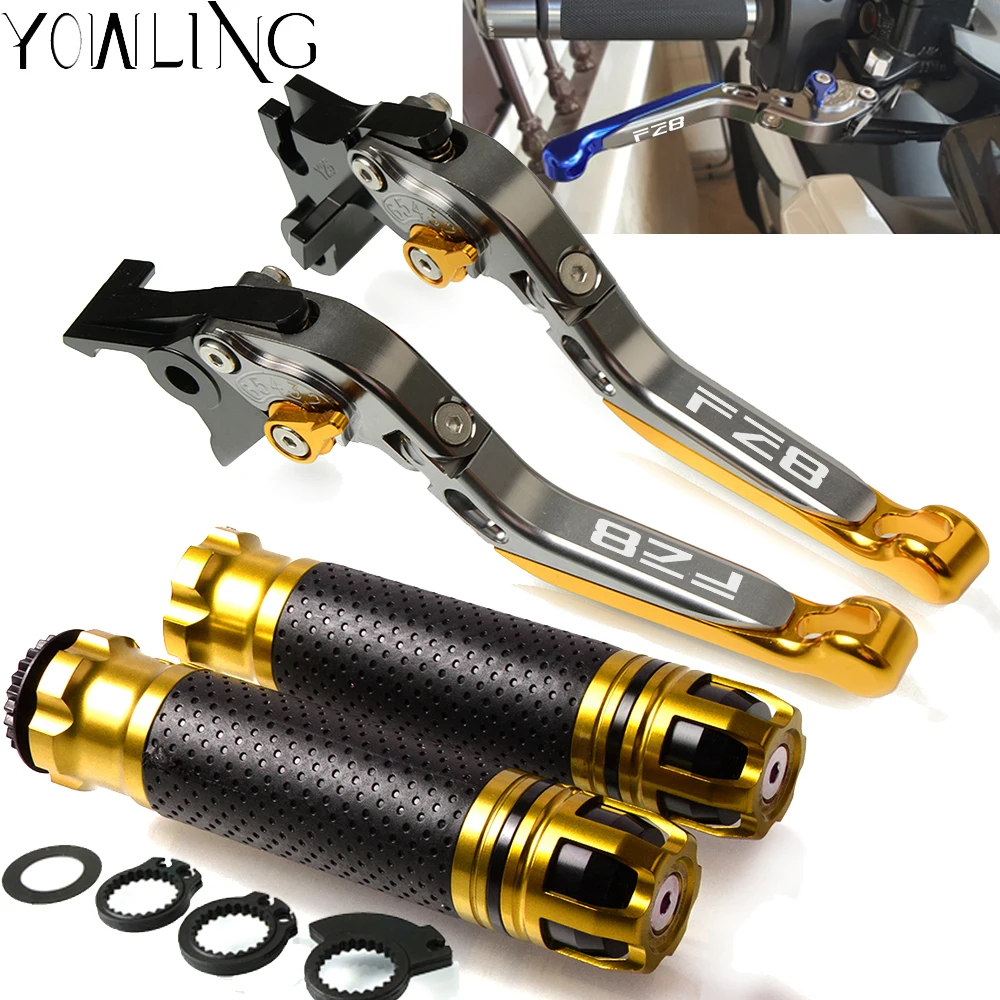 

Motorcycle Brake Levers Handle Handlebar Hand Grips For Yamaha FZ8 2011 2012 2013 2014 2015 2016 Adjustable Brake Clutch Levers