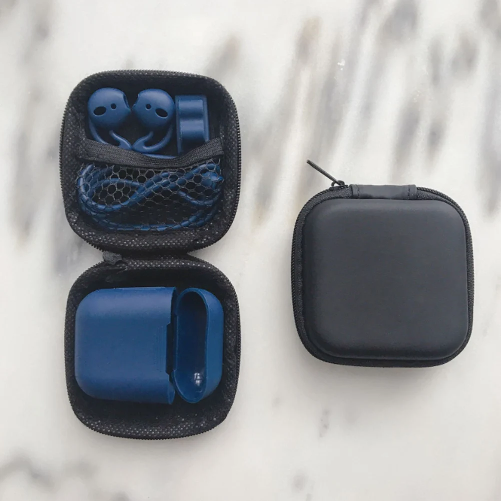 Силиконовый чехол защита для наушников Airpods 6 в 1 мягкий гарнитуры Apple Bluetooth