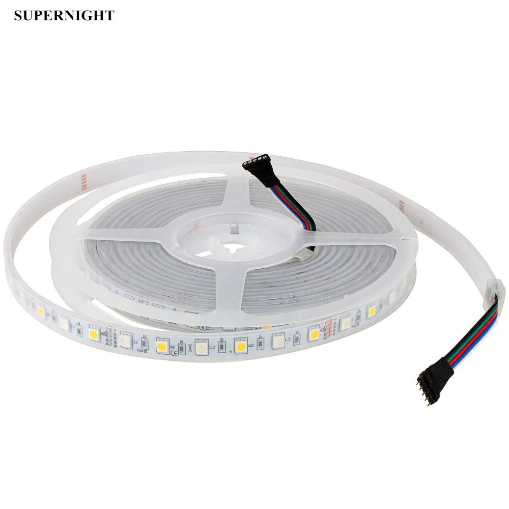 SuperNight 5050 SMD RGBWW Светодиодные ленты 5 м 60 светодиодный s/M Водонепроницаемый IP67