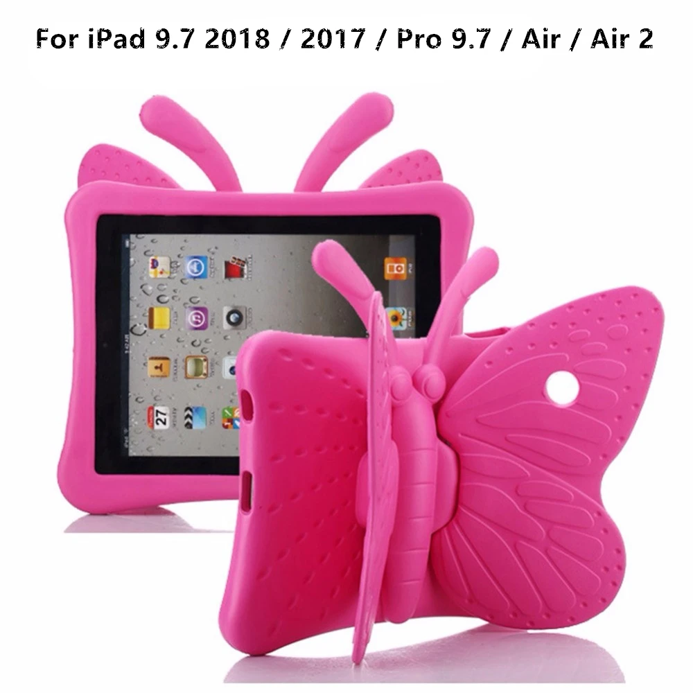 Для iPad 9 7 2018/2017 Pro 7/Air 2/Air детский чехол милый мультяшный с бабочкой легкий