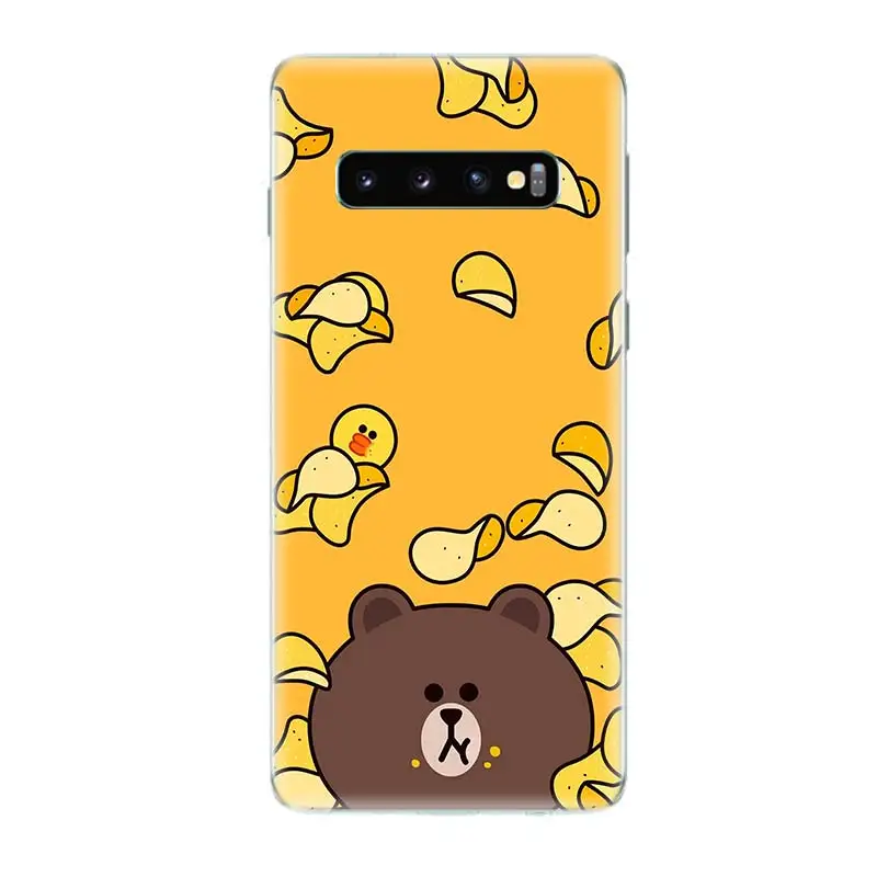 Медведь бурый популярный мягкий чехол для телефона samsung Galaxy S10 плюс S10E A50 A70 A30 A10 A20E