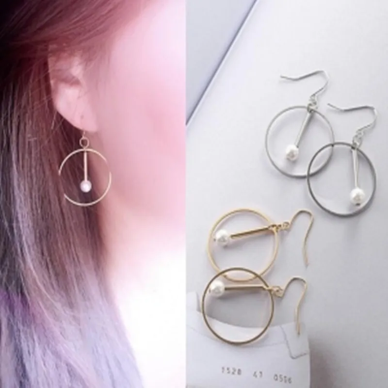 

New cheap 1 Pair Jewelry Women Lady Elegant Simulation Pearl Beads Ear Stud Earrings for men free shipping
