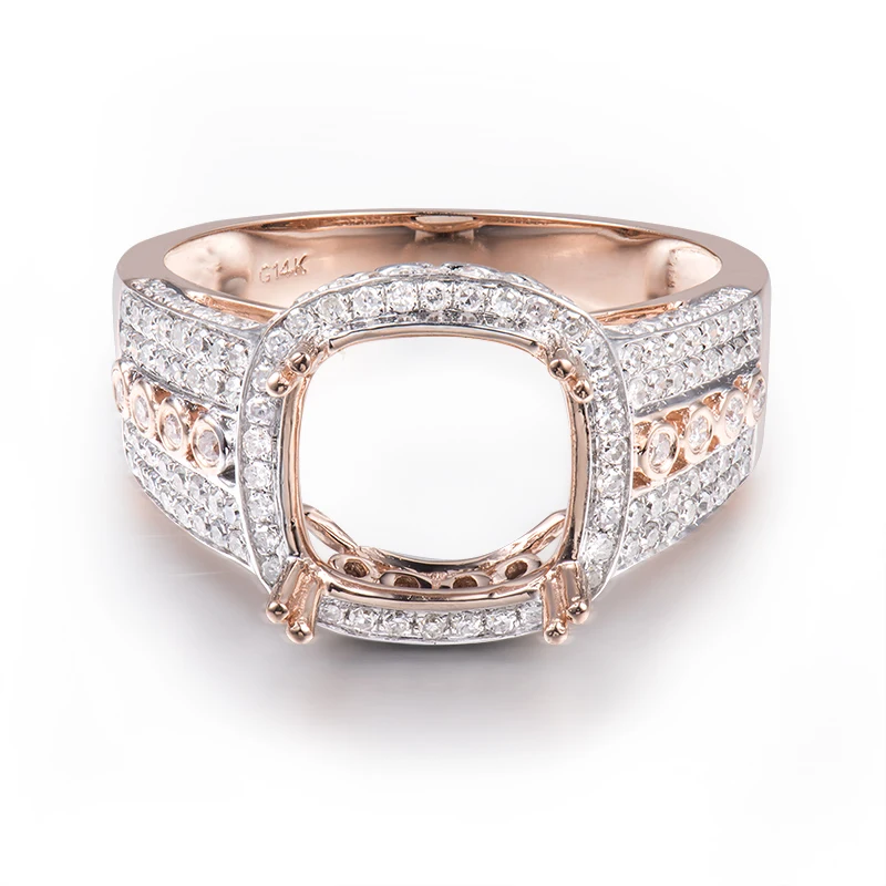 Кольцо LOVERJEWELRY из розового золота 18 карат с инкрустацией натурального бриллианта