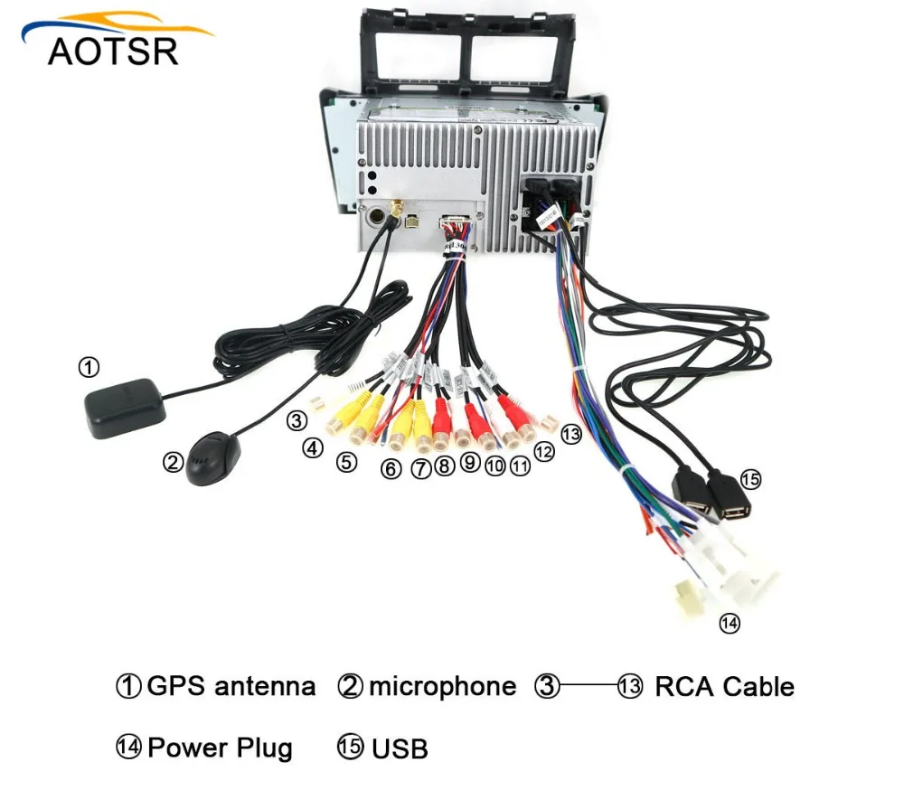 Автомагнитола с восьмиядерным процессором Android 8 0 стерео GPS навигацией для Toyota Yaris