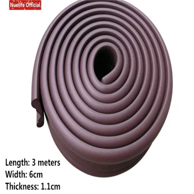 L 3m x W 6cm Nuelife полоски напорная рама поясная линия 3d Анти-столкновения пены стикер стены Плинтус спальня потолок фон стены мягкий мешок - Цвет: L 3m x W 6cm