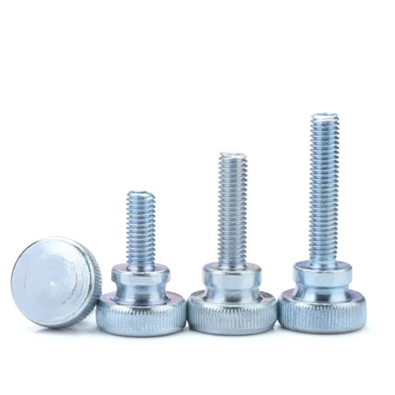 

2pcs M8 GB834 hand screw Big head knurled screw High head round bolt 12mm-50mm Length