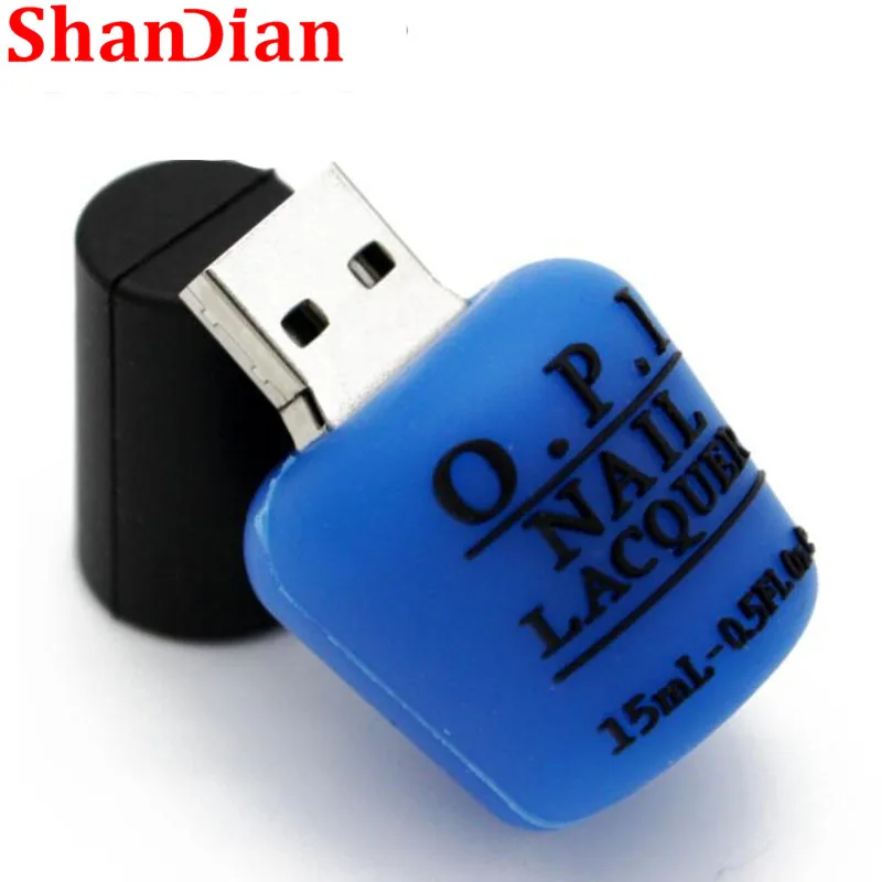 SHANDIAN лак для ногтей модель usb флеш-накопитель креативный USB 2,0 флеш-накопитель 64 ГБ 32 ГБ 16 ГБ 8 ГБ 4 ГБ usb карта памяти для девочек